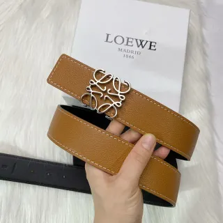 Loewe Gate بني بيج مقصوص تطريز مقارن حزام جلد