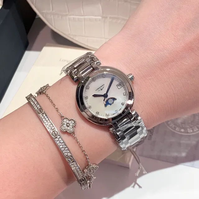 Longines DolceVita Two-Tone Moonphase Mechanical Watch 4