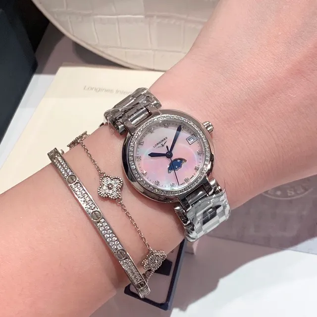 Longines DolceVita Two-Tone Moonphase Mechanical Watch 5