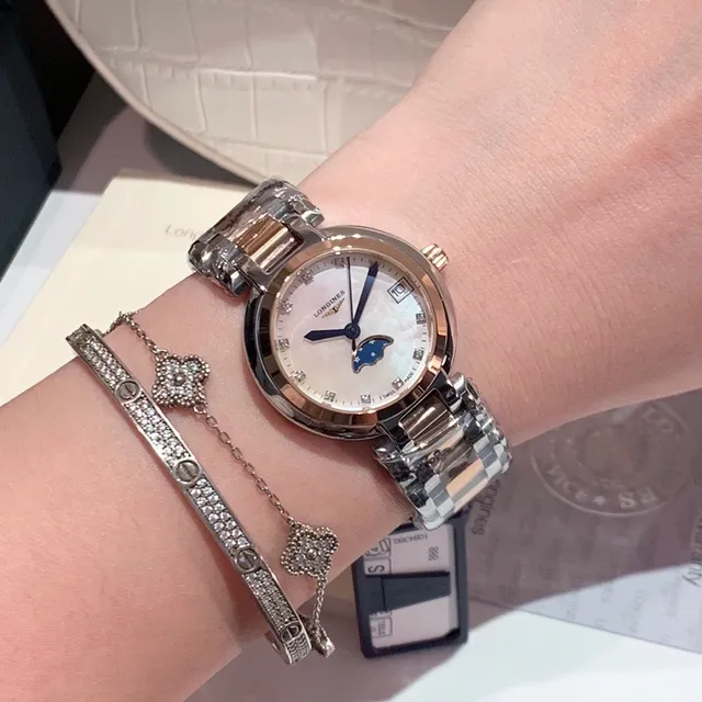 Longines DolceVita Two-Tone Moonphase Mechanical Watch 6