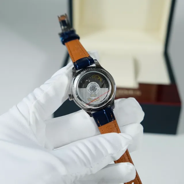 Longines Reloj Navy Plata Madre de Perla Esfera Marcadores de Hora Diamante Mecánico 7