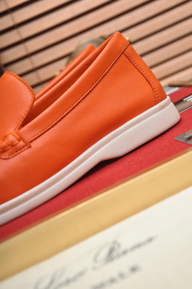 Loro Piana Summer Walk নারঙ্গী চামড়ার লুফার 2
