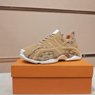 Louis Vuitton Beige White Monogram Canvas Chunky Sole Lifestyle Sneakers
