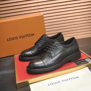 Louis Vuitton কালো ক্যাপ-টো অক্সফোর্ড জুতো