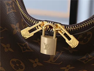 Louis Vuitton Brown Beige Monogram Canvas Slouchy Hobo Silhouette Handbag 6