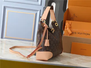Louis Vuitton Brown Beige Monogram Canvas Slouchy Hobo Silhouette Handbag 9
