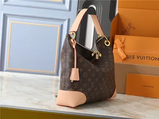 Louis Vuitton Brown Beige Monogram Canvas Slouchy Hobo Silhouette Handbag 18