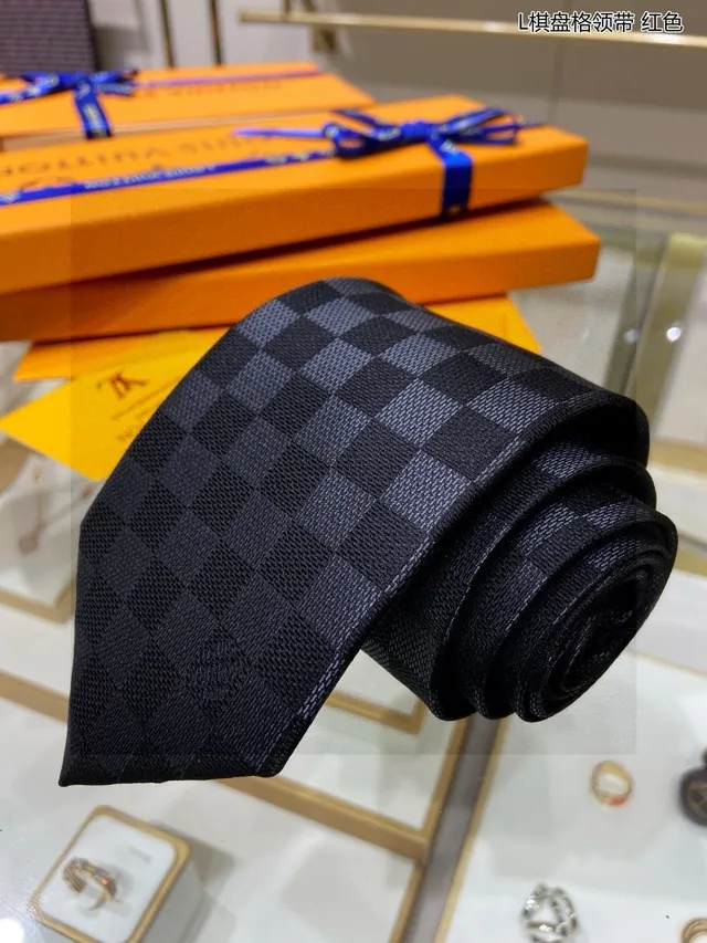 Louis Vuitton Damier Check cravate en soie 4