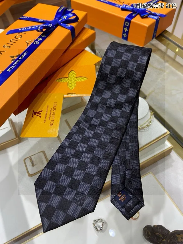 Louis Vuitton Damier Check cravate en soie 5