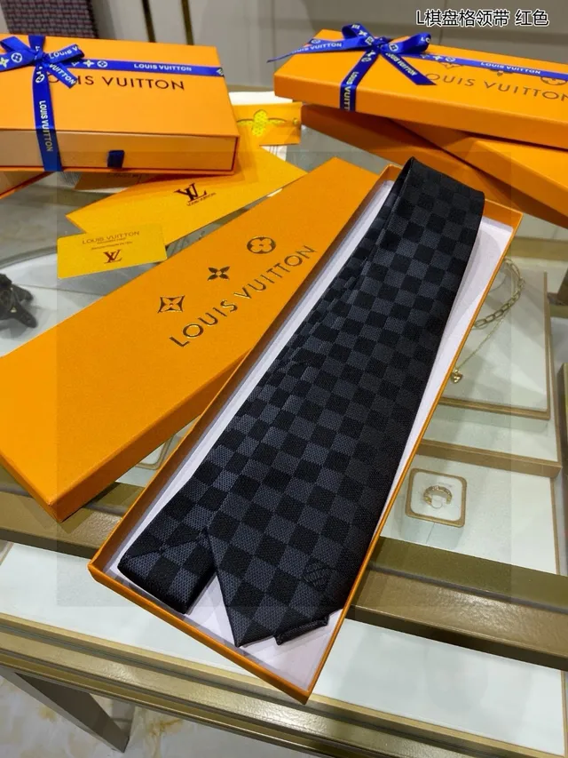 Louis Vuitton Damier Check cravate en soie 6