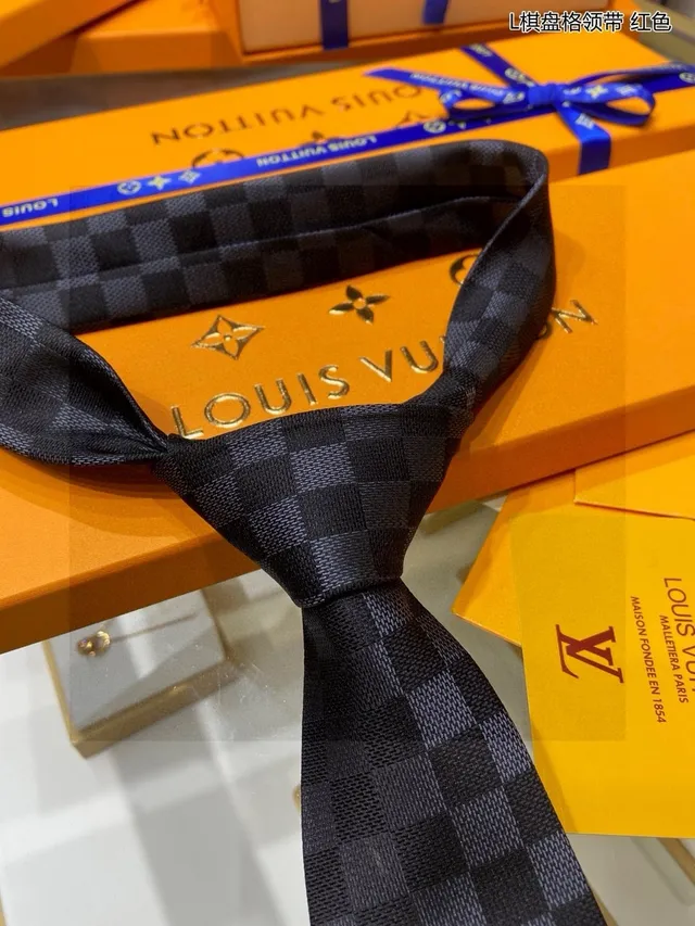 Louis Vuitton Damier Check cravate en soie 7