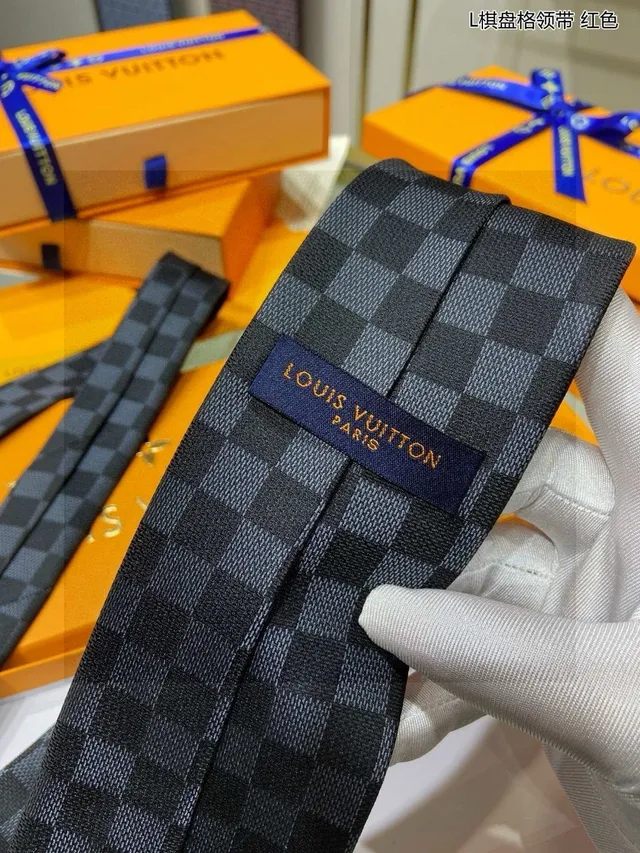 Louis Vuitton Damier Check cravate en soie 9