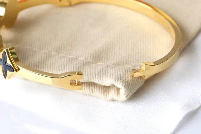 Louis Vuitton Flower Collection Quatrefoil and Cross Bangle Bracelets 3