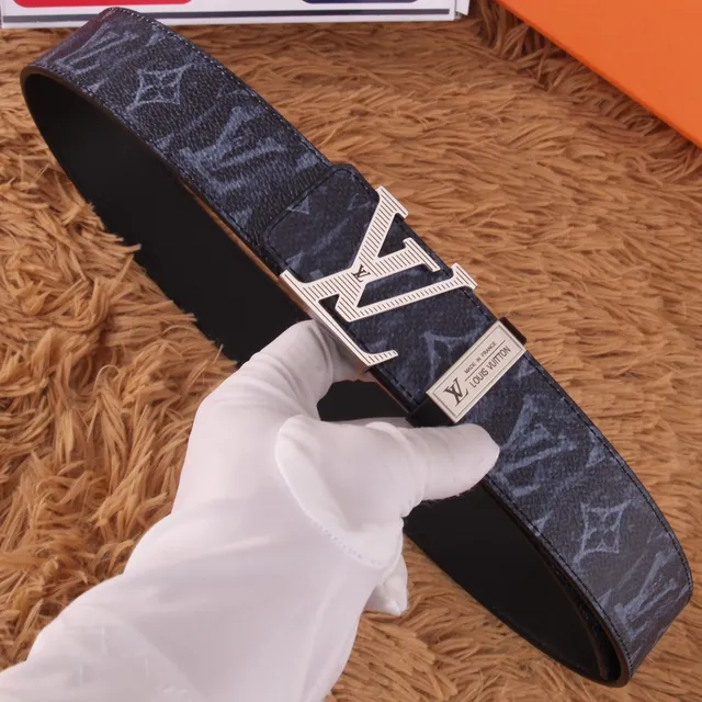 Louis Vuitton H Buckle Monogram Leather Belt 2