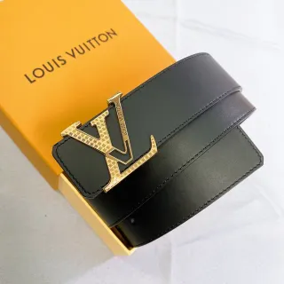Louis Vuitton LV جلد أسود قفل ذهبي دوار