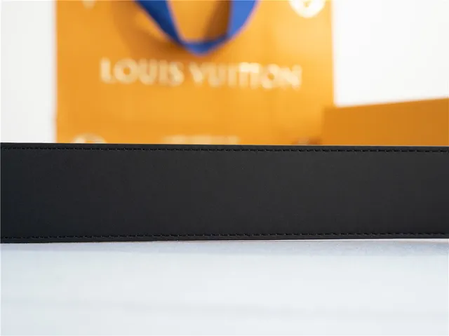 Louis Vuitton LV cinturón negro Monogram Empreinte cuero cinturón 7
