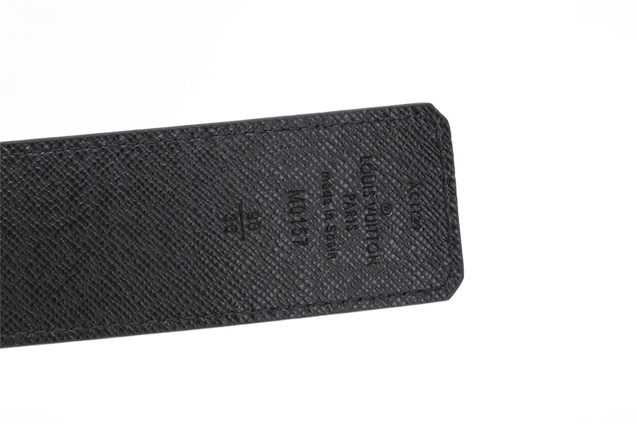 Louis Vuitton LV Initiales Monogram Black Leather Belt 7