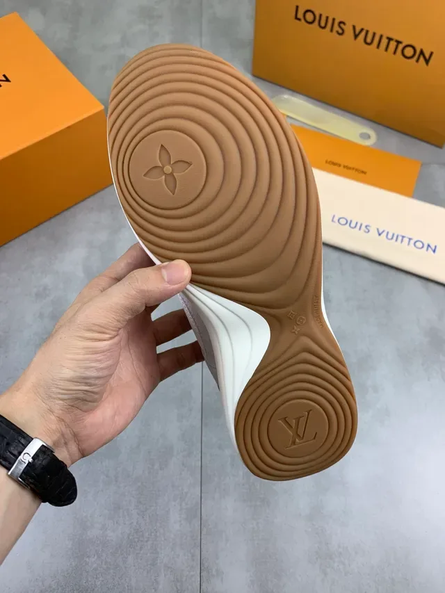 Louis Vuitton LV Trainer सादा এবং ধূসর লাইফস্টাইল স্নীকার 2
