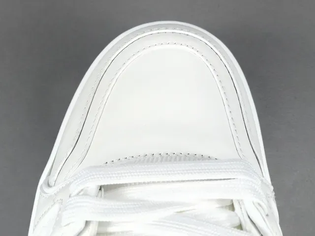 Louis Vuitton LV Trainer White Monochrome Structured Strap Overlay Lifestyle Sneakers 10
