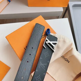 Louis Vuitton LV Twist Belt Black Epi 和 Monogram 皮革腰带