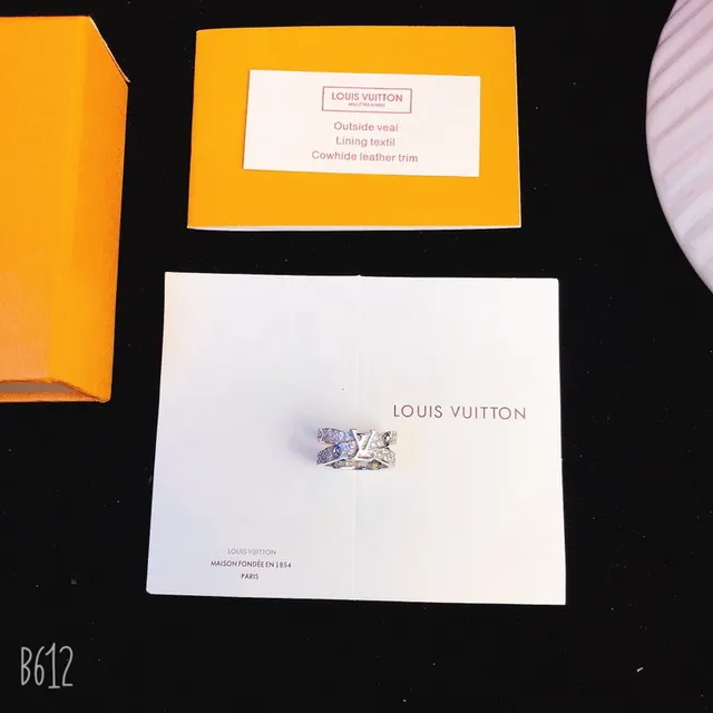 Louis Vuitton LV Volt Double-Band Pavé Monogram Ring 2