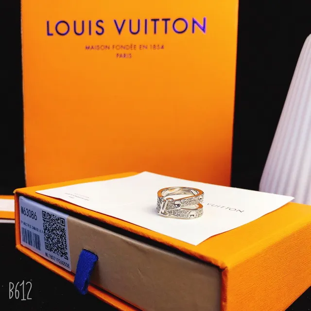 Louis Vuitton LV Volt Double-Band Pavé Monogram Ring 6