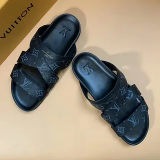 Louis Vuitton Monogram 双带拖鞋