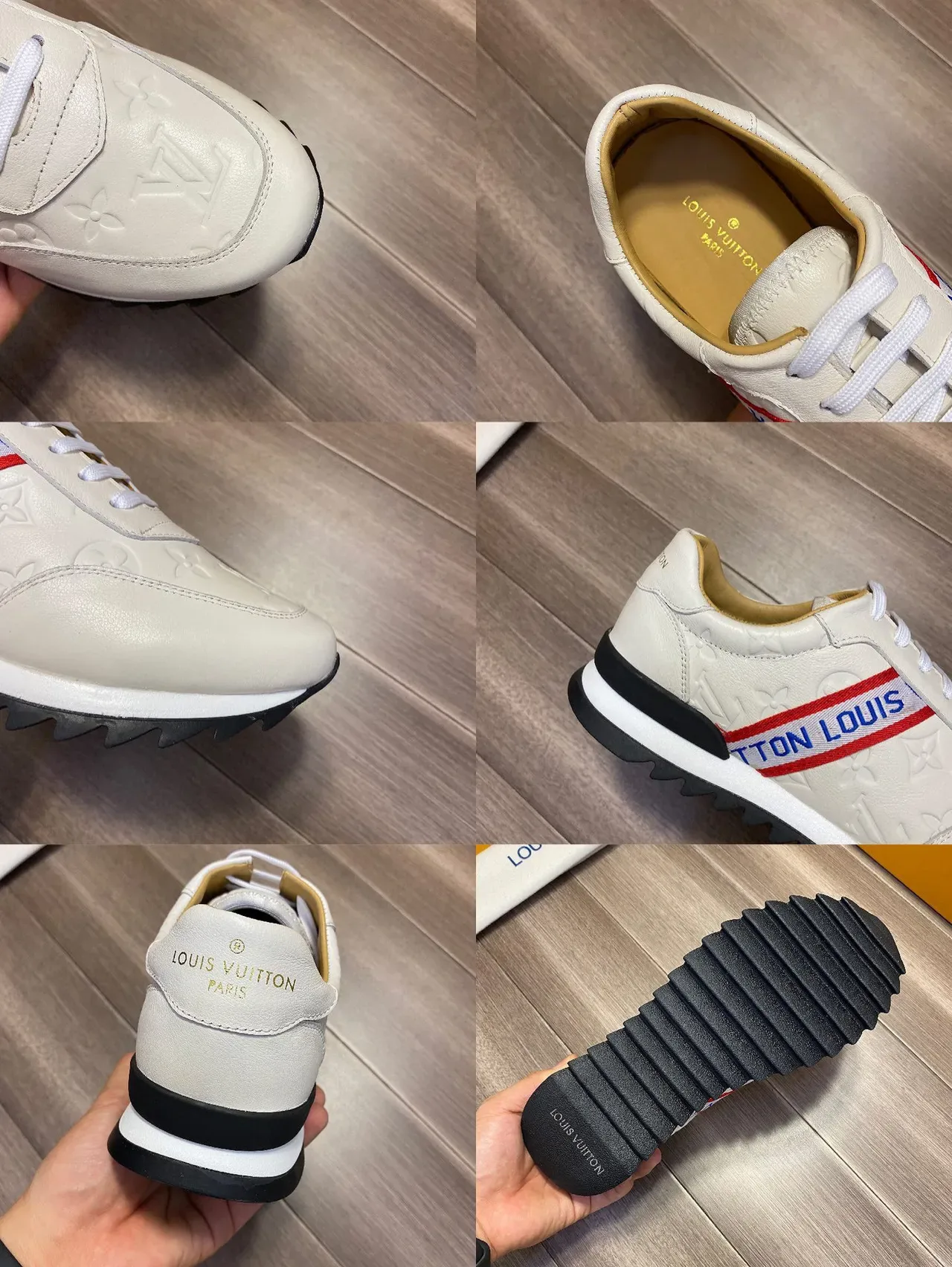 Louis Vuitton Monogram-Embossed White Lifestyle Sneakers 3
