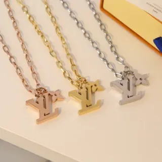 Colar com pingente de flor Louis Vuitton Monogram em ouro e prata