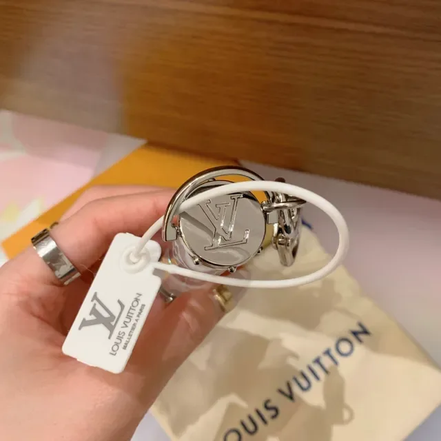 Louis Vuitton Monogram Hourglass Keychain Transparent Crossbody Bag 6