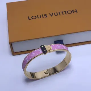 سوار لويس فيتون Monogram وردي إيمل ذهبي-لون بنجل مع هنجد
