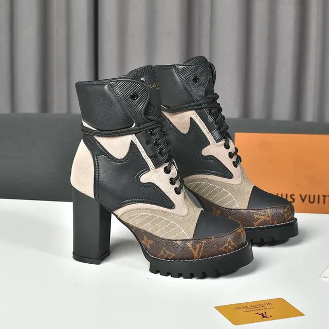 Louis Vuitton মাল্টি-প্যানেল মোনোগ্রাম এনকেল বুটস 4