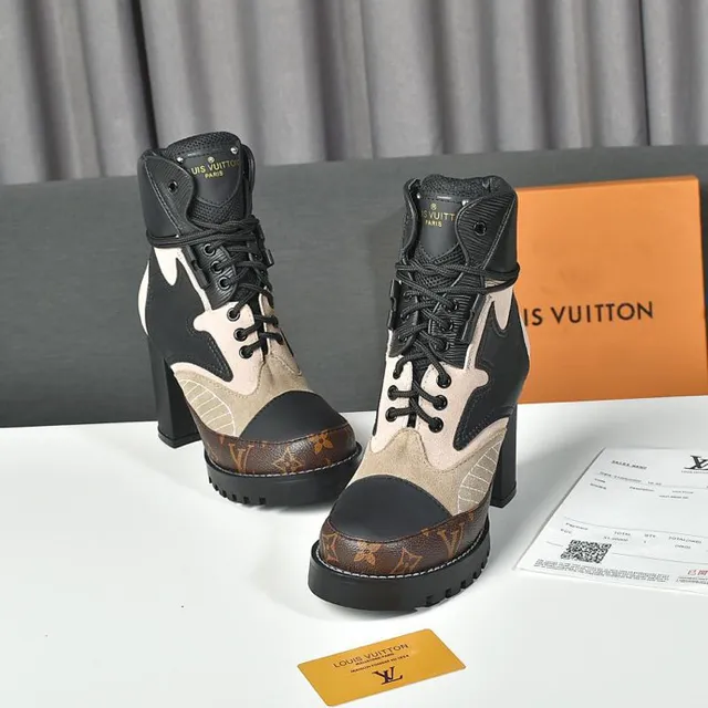 Louis Vuitton মাল্টি-প্যানেল মোনোগ্রাম এনকেল বুটস 9