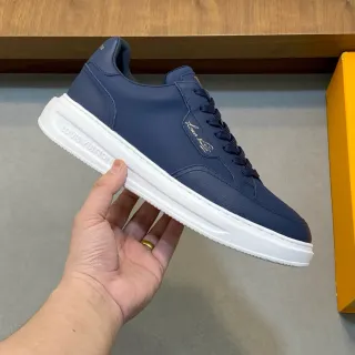 Louis Vuitton Navy White Zapatillas Lifestyle Cuero Sintético Suela Gruesa