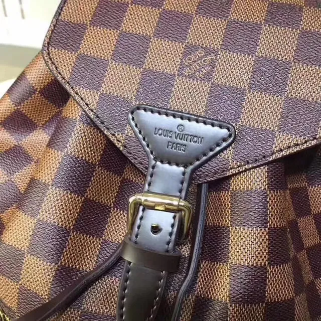 Louis Vuitton Neo Monogram Brown and Pink Casual Backpack 5