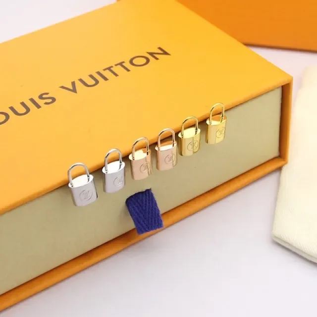 Louis Vuitton Padlock Miniature Enamel Earrings 2