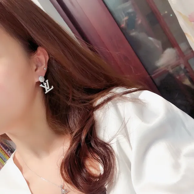 Louis Vuitton Pavé LV Monogram Dangling Earrings 9