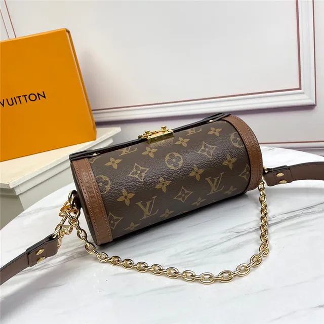 Louis Vuitton Petite Malle Sac Tote Marron Monogramme Mallette 7