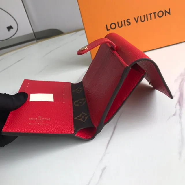 Louis Vuitton गुलाबी भूरा Envelope-Flap Monogram कैनवास छोटा बटुआ 2