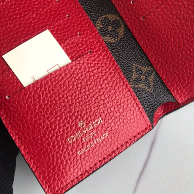 Louis Vuitton गुलाबी भूरा Envelope-Flap Monogram कैनवास छोटा बटुआ 5