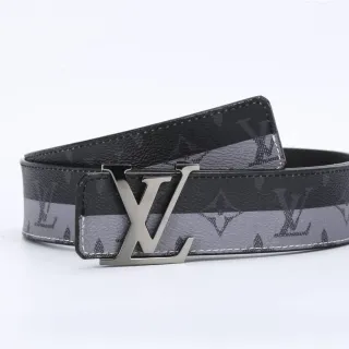 Louis Vuitton Reversible Monogram Print Leather Belt