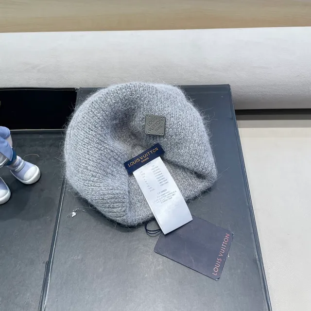 Louis Vuitton রিবড নিট হেদার গ্রে বিনি 2