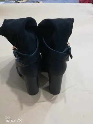 Louis Vuitton Run Away Black Suede and Leather Monogram Platform Knee Boots 2