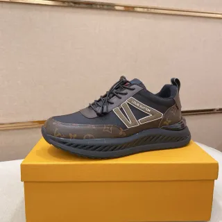 Louis Vuitton Run Away Monograma Lona Malla Estilo de Vida Zapatillas