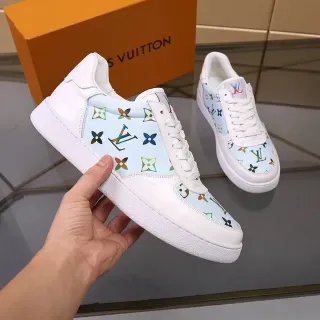 Louis Vuitton Run Away 多色印花白色生活方式运动鞋