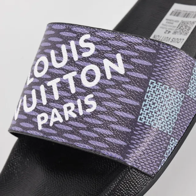 Louis Vuitton Slide Purple and Blue Monogram Slippers 6