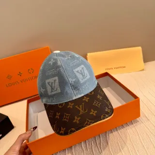 Louis Vuitton 双色牛仔和印花棒球帽