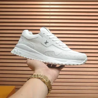 Louis Vuitton Tênis Lifestyle Brancos Monogram Canvas/Mesh Upper Sola Chunky Esculpida