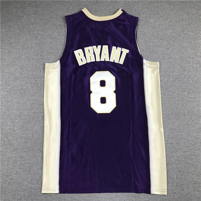 Mitchell & Ness Hardwood Classics Lakers Kobe Bryant Morado Crema Camiseta 2