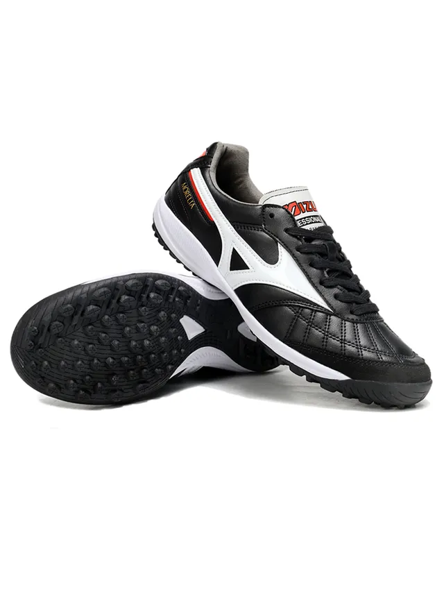 Mizuno Morelia White Black Red इंडोर फुटबॉल जूते 18